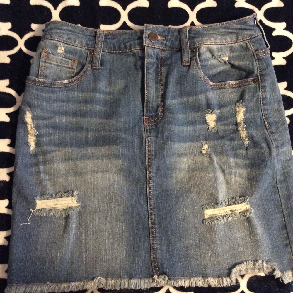 Denim Mini Skirt